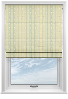 Puddle Down, Duck Stripe Shell - Roman Blind